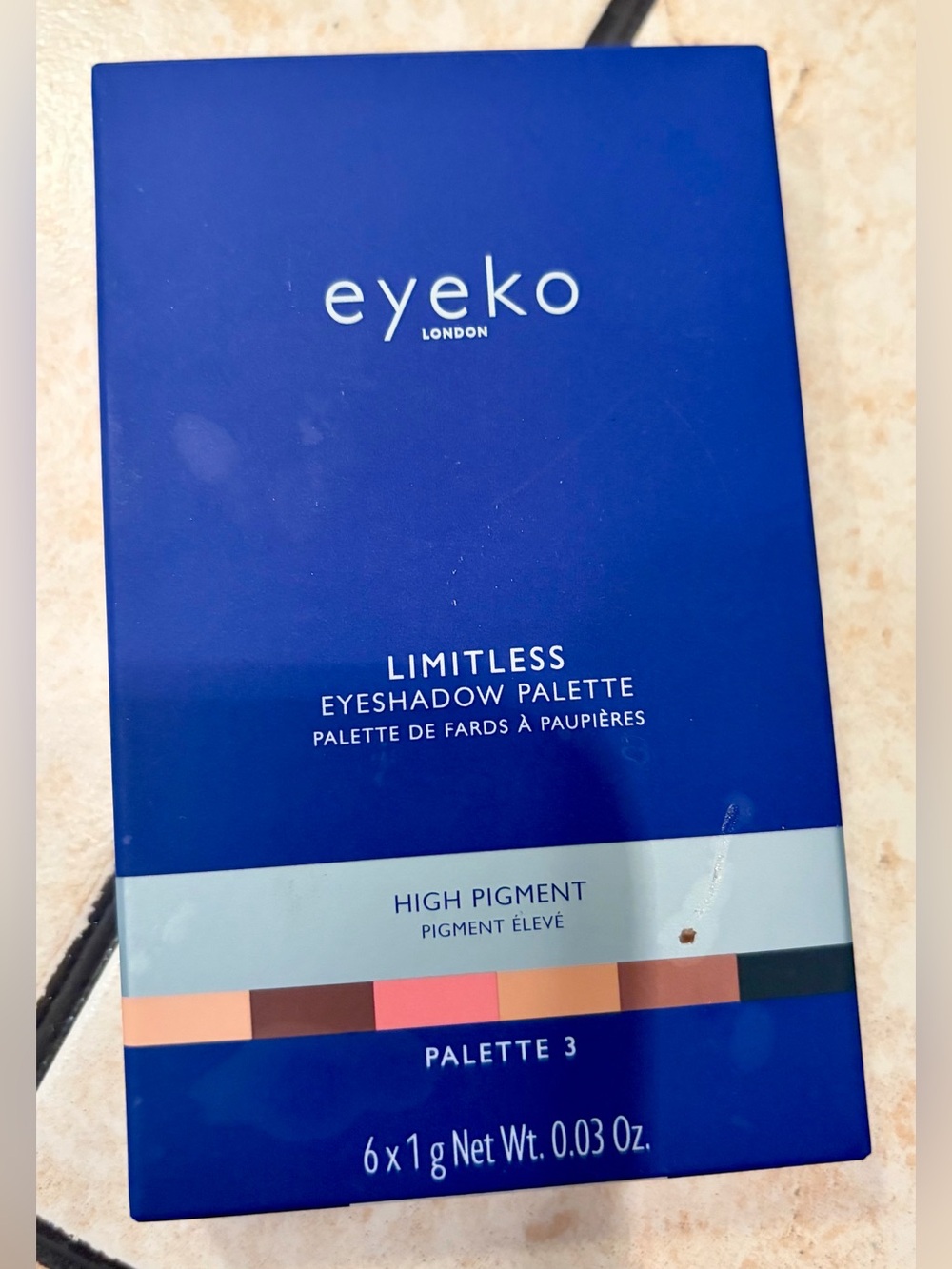 Eyeko London Limitless Eyeshadow Palette High Pigment 6 Beautiful Shades